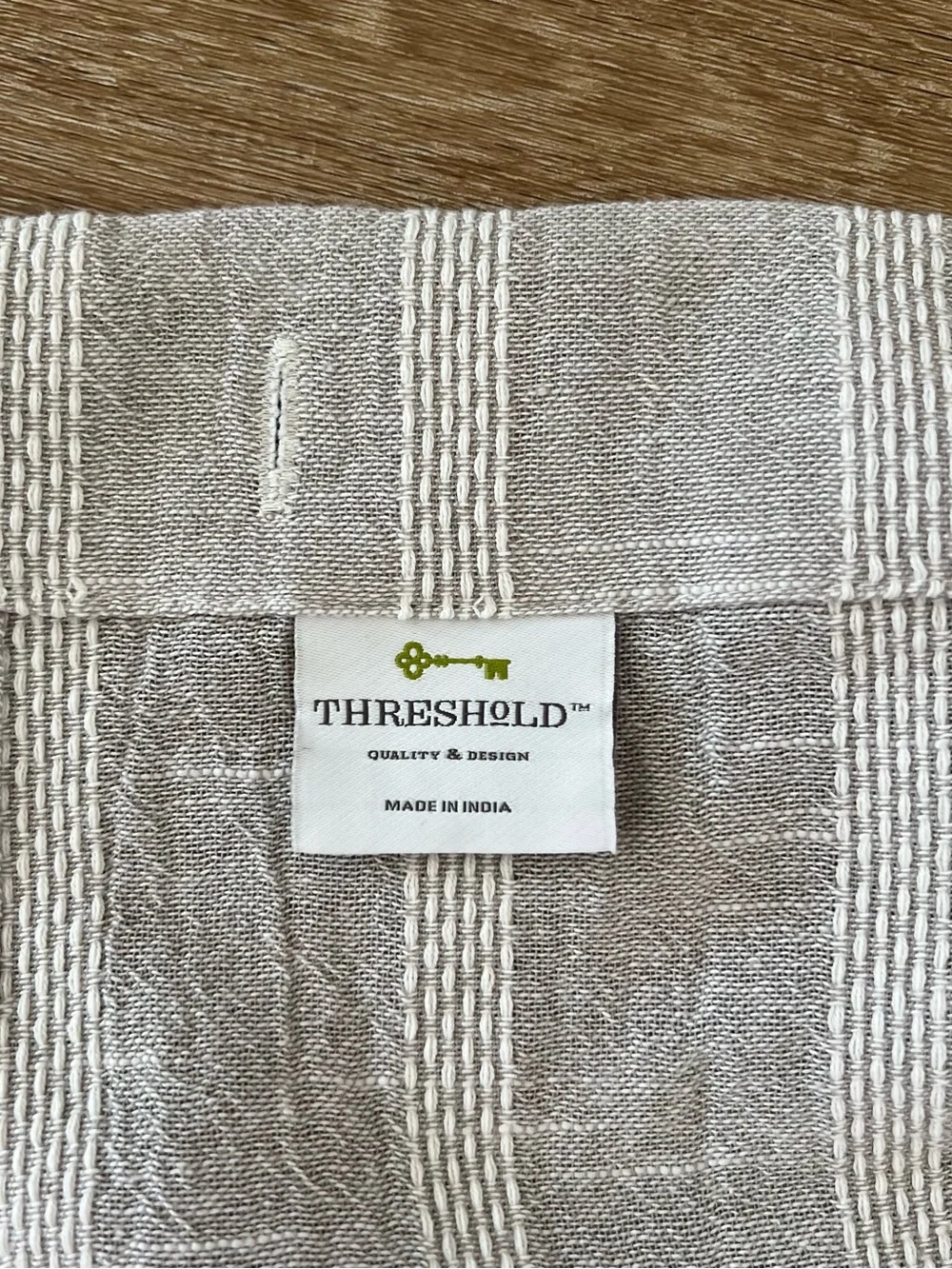 NWOT Threshold Striped Shower Curtain